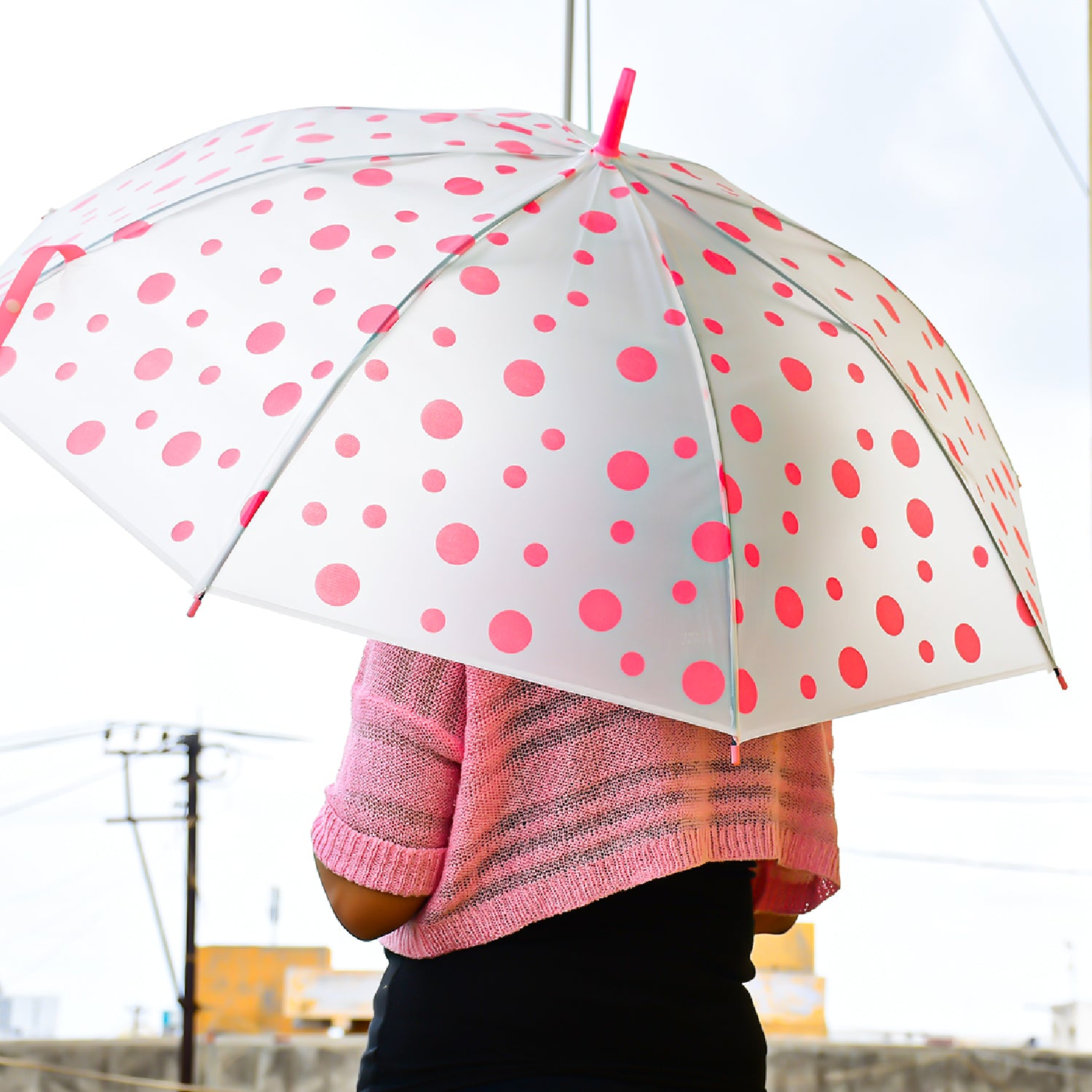 6258 Dot Printed Umbrella For Men And Women Multicolor 6258 Dot Printed Umbrella For Men And Women Multicolor